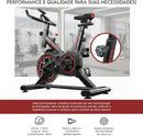 Bicicleta Ergométrica Bike Spinning – Bike Treino em Casa, Academia, Exercícios Cardio e Emagrecimento, Design Confortável e Ajustável, Vertical Silenciosa