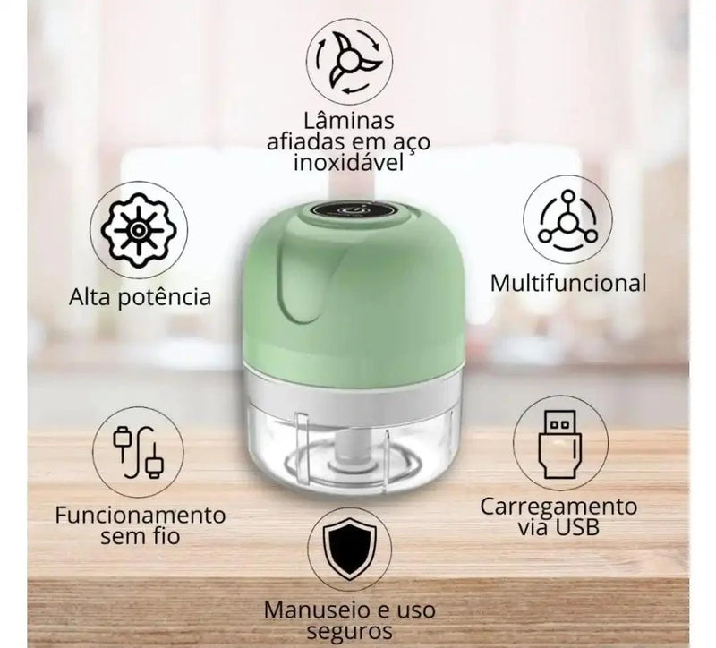 Mini Processador Elétrico 3 Laminas Buzz