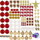 Kit Arvore De Natal Completa Enfeitada Luxo Kit Magia Do Natal Árvore Dos Sonhos De 2,10m 1000g E 200 Enfeites Para Decorar