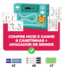 Livro de Desenvolvimento Infantil Buzz® + 8 Canetinhas e Apagador de Brinde