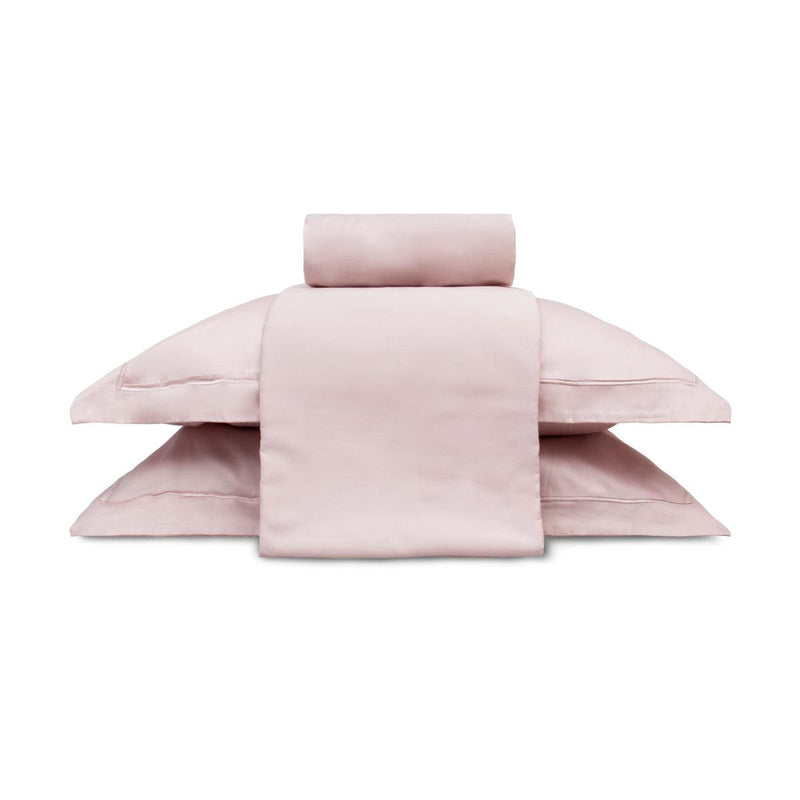 Jogo de Cama Treccenti Percal 300 fios Rosa - Casal