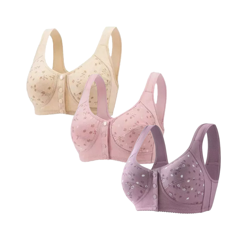 [COMPRE 2 LEVE 3] Sutiã Flora - Abertura Frontal - PROMO BUZZ 🌸