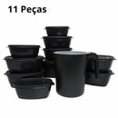Kit Pote de Plástico e Jarra Vasilhas 11 Peças | Shopee Brasil